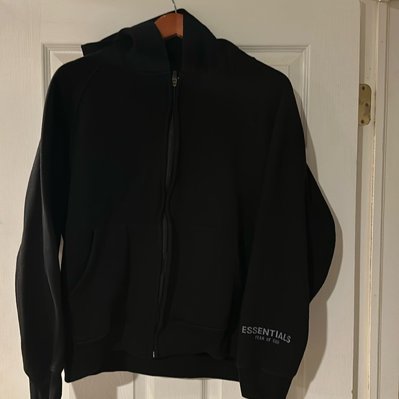 Essentials Other - Mens Black Medium Essentials zip up hoodie